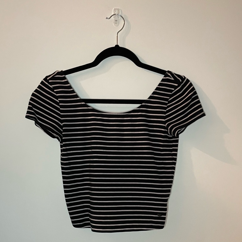 American eagle striped crop top
